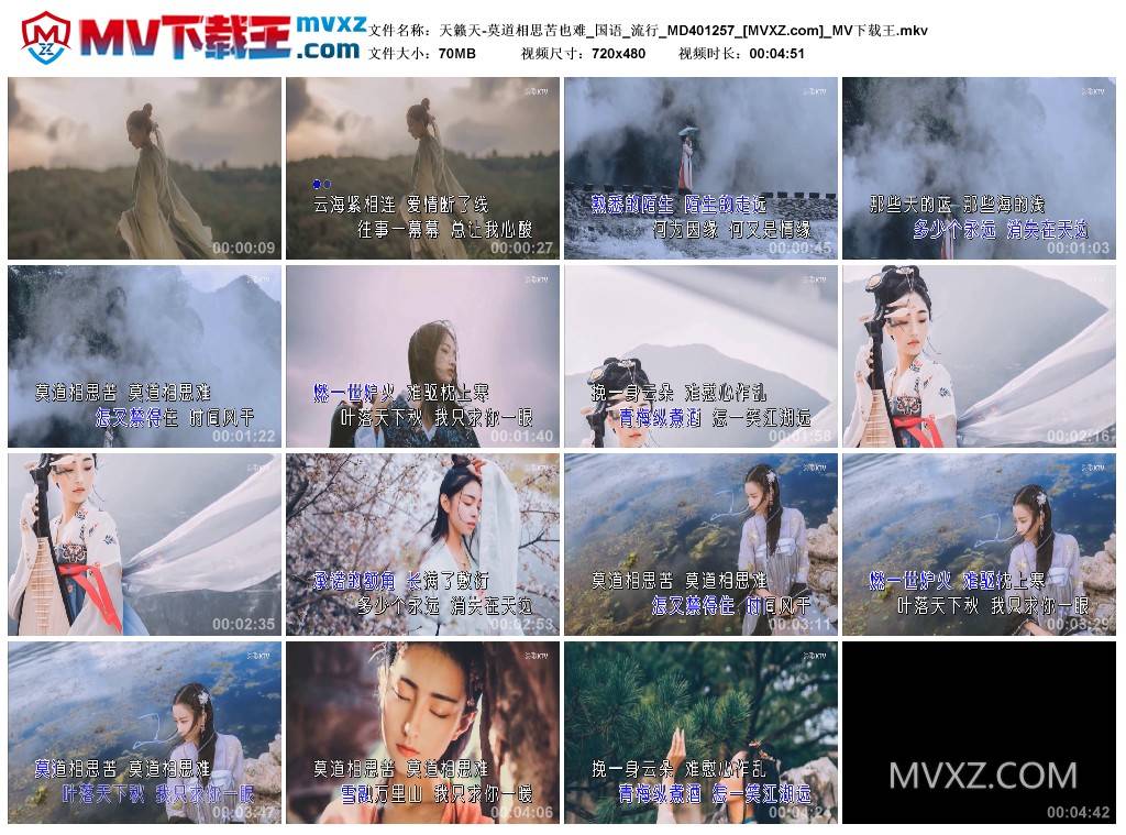 天籁天-莫道相思苦也难_国语_流行_MD401257
